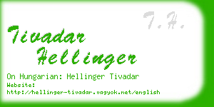 tivadar hellinger business card